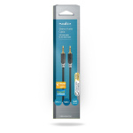 Nedis Stereo lydkabel | 3.5 mm Han | 3.5 mm Han | Gull belagt | 5.00 m | Rund | Antrasitt | Boks Nedis Stereo lydkabel | 3.5 mm Han | 3.5 mm Han | Gull belagt | 5.00 m | Rund | Antrasitt | Boks