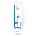 Nedis Stereo lydkabel | 3.5 mm Han | 3.5 mm Han | Nikkel belagt | 1.00 m | Rund | Sort | Plastpose