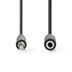 Nedis Stereo lydkabel | 3.5 mm Han | 3.5 mm Hun | Nikkel belagt | 5.00 m | Rund | Sort | Boks