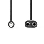 Nedis Stereo lydkabel | 3.5 mm Han | 2 stk. 3.5 mm, hunn | Nikkel belagt | 0.20 m | Rund | Boks Nedis Stereo lydkabel | 3.5 mm Han | 2 stk. 3.5 mm, hunn | Nikkel belagt | 0.20 m | Rund | Boks