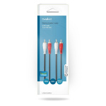 Nedis Stereo lydkabel | 2x RCA Han | 2x RCA Han | Nikkel belagt | 3.00 m | Rund | Sort | Boks