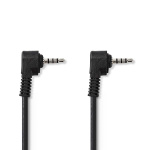 Nedis Audio Video Cable | 3.5 mm Han | 3.5 mm Han | Nikkel belagt | 1.00 m | Rund | PVC | Sort