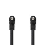 Nedis Audio Video Cable | 3.5 mm Han | 3.5 mm Han | Nikkel belagt | 1.00 m | Rund | PVC | Sort
