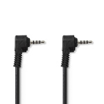 Nedis Audio Video Cable | 3.5 mm Han | 3.5 mm Han | Nikkel belagt | 2.00 m | Rund | PVC | Sort