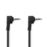 Nedis Audio Video Cable | 3.5 mm Han | 3.5 mm Han | Nikkel belagt | 2.00 m | Rund | PVC | Sort