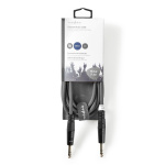 Nedis Stereo lydkabel | 6.35 mm Han | 6.35 mm Han | Nikkel belagt | 3.00 m | Rund | Mørk Grå | Pappetui Nedis Stereo lydkabel | 6.35 mm Han | 6.35 mm Han | Nikkel belagt | 3.00 m | Rund | Mørk Grå | Pappetui