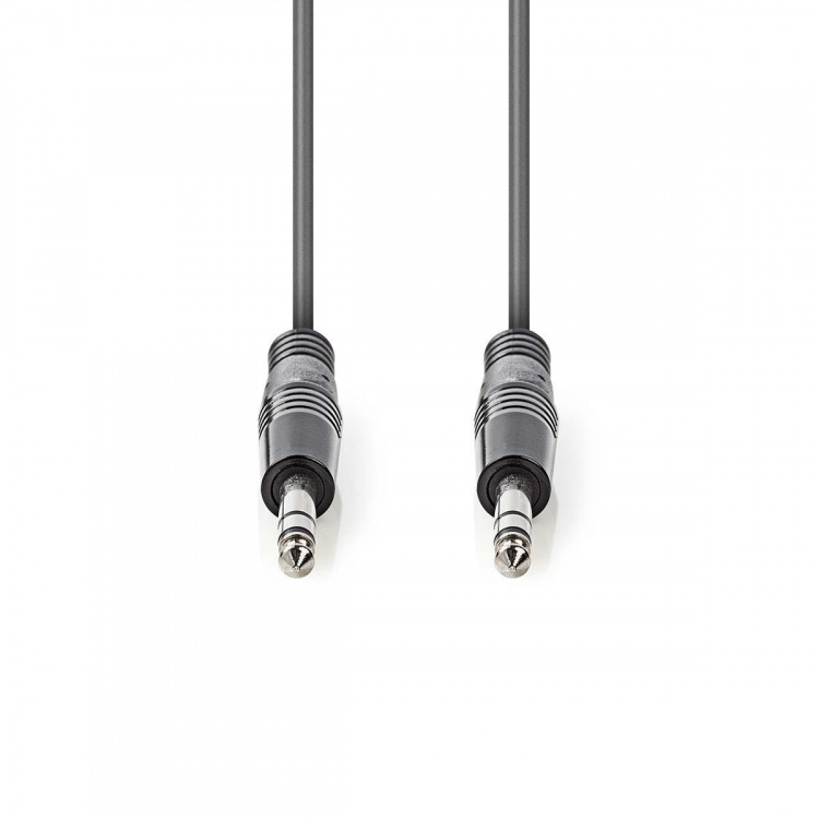 Nedis Stereo lydkabel | 6.35 mm Han | 6.35 mm Han | Nikkel belagt | 5.00 m | Rund | Mørk Grå | Pappetui Nedis Stereo lydkabel | 6.35 mm Han | 6.35 mm Han | Nikkel belagt | 5.00 m | Rund | Mørk Grå | Pappetui