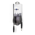 Nedis Stereo lydkabel | 6.35 mm Han | 3.5 mm Han | Nikkel belagt | 3.00 m | Rund | Mørk Grå | Pappetui Nedis Stereo lydkabel | 6.35 mm Han | 3.5 mm Han | Nikkel belagt | 3.00 m | Rund | Mørk Grå | Pappetui