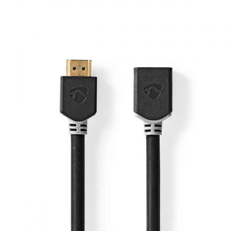 Nedis High Speed ​​HDMI ™ kabel med Ethernet | HDMI ™ -kontakt | HDMI™ Output | 8K@60Hz | eARC | 48 Gbps | 1.00 m | Rund | PVC | Antrasitt | Boks