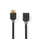 Nedis High Speed ​​HDMI ™ kabel med Ethernet | HDMI ™ -kontakt | HDMI™ Output | 4K@60Hz | ARC | 18 Gbps | 2.00 m | Rund | PVC | Antrasitt | Boks