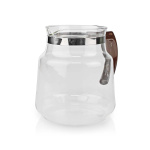 Nedis Glass Kaffe Jug | Kompatibel med: Moccamaster K / KB/ 1 0PL / Excellent 10S | 1.2 l | Brun