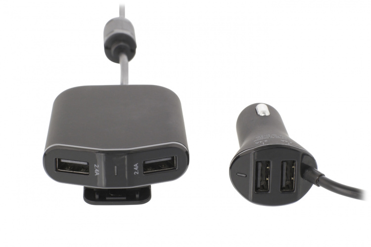 Sweex Billader 4-ttganger 9.6 A USB Sort