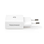 Nedis vegg lader | 12 W | Hurtigladefunksjon | 2.4 A | Antall utganger: 1 | USB-A | Micro USB (Løs) Kabel | 1.00 m | Single Voltage Output | Hvit
