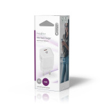 Nedis vegg lader | 20 W | PD3.0 20W | Hurtigladefunksjon | 1.67 A / 2.22 A / 3.0 A | Antall utganger: 1 | USB-C™ | Automatisk Spenning Utvalg | Hvit