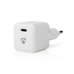 Nedis vegg lader | 30 W | PD3.0 30W | Hurtigladefunksjon | 1.5 / 2.0 / 2.5 / 3.0 A | Antall utganger: 1 | USB-C™ | Automatisk Spenning Utvalg | Hvit