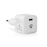 Nedis vegg lader | 30 W | PD3.0 30W | Hurtigladefunksjon | 1.5 / 2.0 / 2.5 / 3.0 A | Antall utganger: 1 | USB-C™ | Automatisk Spenning Utvalg | Hvit