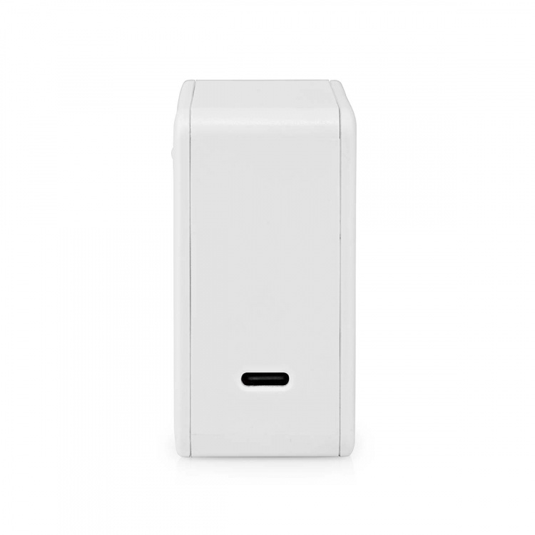 Nedis vegg lader | 100 W | GaN | Hurtigladefunksjon | 3.0 / 5.0 A | Antall utganger: 1 | USB-C™ | Automatisk Spenning Utvalg | Hvit Nedis vegg lader | 100 W | GaN | Hurtigladefunksjon | 3.0 / 5.0 A | Antall utganger: 1 | USB-C™ | Automatisk Spenning Utvalg | Hvit