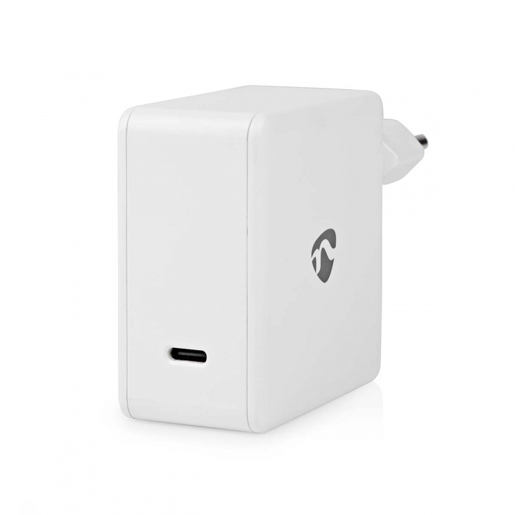 Nedis vegg lader | 100 W | GaN | Hurtigladefunksjon | 3.0 / 5.0 A | Antall utganger: 1 | USB-C™ | Automatisk Spenning Utvalg | Hvit Nedis vegg lader | 100 W | GaN | Hurtigladefunksjon | 3.0 / 5.0 A | Antall utganger: 1 | USB-C™ | Automatisk Spenning Utvalg | Hvit