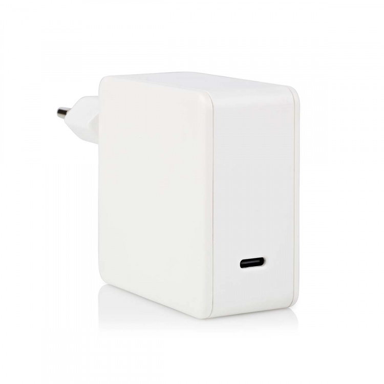 Nedis vegg lader | 100 W | GaN | Hurtigladefunksjon | 3.0 / 5.0 A | Antall utganger: 1 | USB-C™ | Automatisk Spenning Utvalg | Hvit Nedis vegg lader | 100 W | GaN | Hurtigladefunksjon | 3.0 / 5.0 A | Antall utganger: 1 | USB-C™ | Automatisk Spenning Utvalg | Hvit