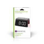 Nedis Alarm clock wireless charger | Qi sertifisert | 5 / 7.5 / 10 / 15 W | USB-A Male | Nattlys | 2 Alarmtider | slumrefunksjon