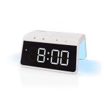 Nedis Alarm clock wireless charger | Qi sertifisert | 5 / 7.5 / 10 / 15 W | USB-A Male | Nattlys | 2 Alarmtider | slumrefunksjon Nedis Alarm clock wireless charger | Qi sertifisert | 5 / 7.5 / 10 / 15 W | USB-A Male | Nattlys | 2 Alarmtider | slumrefunksjon