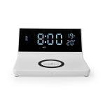 Nedis Alarm clock wireless charger | Qi sertifisert | 5 / 7.5 / 10 / 15 W | USB-A Male | 2 Alarmtider | slumrefunksjon Nedis Alarm clock wireless charger | Qi sertifisert | 5 / 7.5 / 10 / 15 W | USB-A Male | 2 Alarmtider | slumrefunksjon
