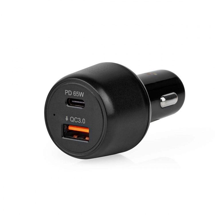 Nedis Billader | 65 W | 2.0 / 3.0 / 3.25 A | Antall utganger: 2 | Porttype: USB-A / USB-C™ | Automatisk Spenning Utvalg Nedis Billader | 65 W | 2.0 / 3.0 / 3.25 A | Antall utganger: 2 | Porttype: USB-A / USB-C™ | Automatisk Spenning Utvalg