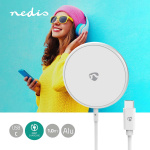 Nedis Trådløs lader | 5 / 7.5 / 10 / 15 W | 1.0 / 1.1 / 1.67 / 2 A | Inkludert kabel | USB Type-C™ | 1.00 m Nedis Trådløs lader | 5 / 7.5 / 10 / 15 W | 1.0 / 1.1 / 1.67 / 2 A | Inkludert kabel | USB Type-C™ | 1.00 m