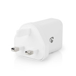 Nedis vegg lader | 18 W | QC3.0 | Hurtigladefunksjon | 3.0 A | Antall utganger: 1 | USB-A | Automatisk Spenning Utvalg | Hvit