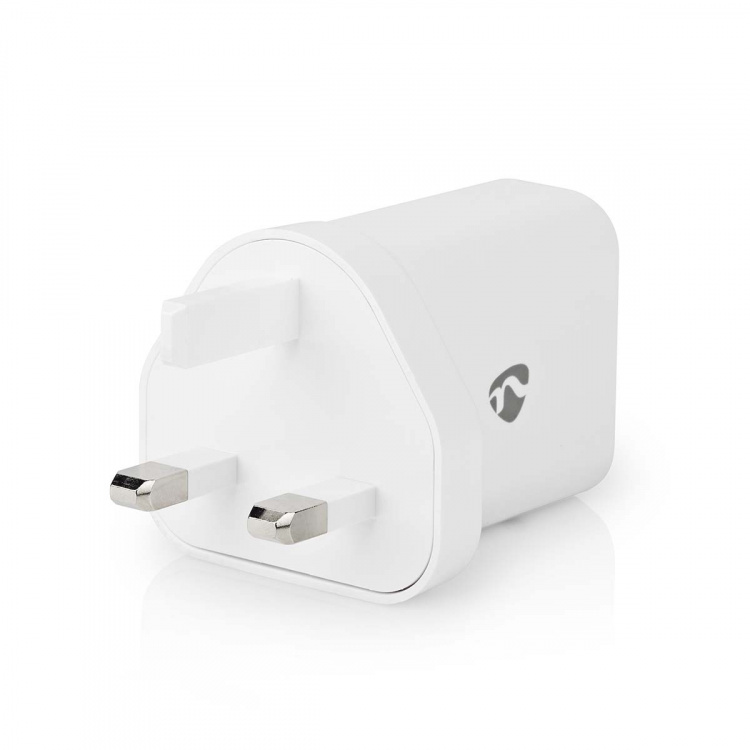 Nedis vegg lader | 18 W | QC3.0 | Hurtigladefunksjon | 3.0 A | Antall utganger: 1 | USB-A | Automatisk Spenning Utvalg | Hvit