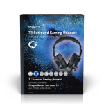 Nedis Gaming Headset | Over-Ear | Surround | USB Type-A | Fold-Away Mikrofon | 2.10 m | LED Nedis Gaming Headset | Over-Ear | Surround | USB Type-A | Fold-Away Mikrofon | 2.10 m | LED