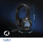 Nedis Gaming Headset | Over-Ear | Surround | USB Type-A | Fold-Away Mikrofon | 2.10 m | LED Nedis Gaming Headset | Over-Ear | Surround | USB Type-A | Fold-Away Mikrofon | 2.10 m | LED