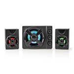 Nedis Gaming Speaker | Høyttalerkanaler: 2.1 | USB-Strøm | 3.5 mm Han | 33 W | LED | Volumkontroll Nedis Gaming Speaker | Høyttalerkanaler: 2.1 | USB-Strøm | 3.5 mm Han | 33 W | LED | Volumkontroll