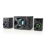 Nedis Gaming Speaker | Høyttalerkanaler: 2.1 | USB-Strøm | 3.5 mm Han | 33 W | LED | Volumkontroll Nedis Gaming Speaker | Høyttalerkanaler: 2.1 | USB-Strøm | 3.5 mm Han | 33 W | LED | Volumkontroll