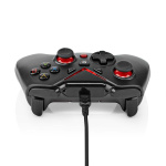 Nedis Gamepad | USB Type-A | USB-Strøm | PC | Antall knapper: 12 | Kabellengde: 1.60 m | Sort
