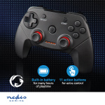 Nedis Gamepad | Wireless | Batteri drevet | PC | Antall knapper: 11 | Kabellengde: 1.00 m | Sort Nedis Gamepad | Wireless | Batteri drevet | PC | Antall knapper: 11 | Kabellengde: 1.00 m | Sort