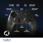 Nedis Gamepad | Wireless | Batteri drevet | PC | Antall knapper: 11 | Kabellengde: 1.00 m | Sort Nedis Gamepad | Wireless | Batteri drevet | PC | Antall knapper: 11 | Kabellengde: 1.00 m | Sort