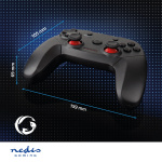 Nedis Gamepad | Wireless | Batteri drevet | PC | Antall knapper: 11 | Kabellengde: 1.00 m | Sort Nedis Gamepad | Wireless | Batteri drevet | PC | Antall knapper: 11 | Kabellengde: 1.00 m | Sort