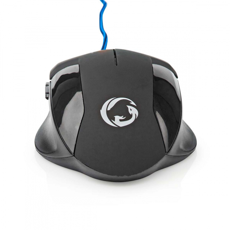 Nedis Gaming Mouse | Wired | 1200 / 2400 / 4800 / 7200 dpi | Justerbar DPI | Antall knapper: 6 | Programmerbare knapper | Right-Handed | 1.50 m | Uten Lighting Nedis Gaming Mouse | Wired | 1200 / 2400 / 4800 / 7200 dpi | Justerbar DPI | Antall knapper: 6 | Programmerbare knapper | Right-Handed | 1.50 m | Uten Lighting