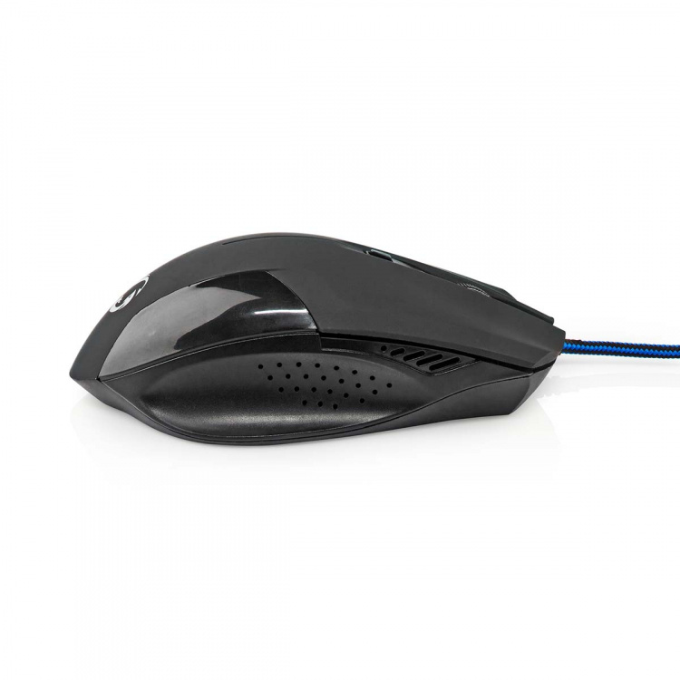 Nedis Gaming Mouse | Wired | 1200 / 2400 / 4800 / 7200 dpi | Justerbar DPI | Antall knapper: 6 | Programmerbare knapper | Right-Handed | 1.50 m | Uten Lighting Nedis Gaming Mouse | Wired | 1200 / 2400 / 4800 / 7200 dpi | Justerbar DPI | Antall knapper: 6 | Programmerbare knapper | Right-Handed | 1.50 m | Uten Lighting