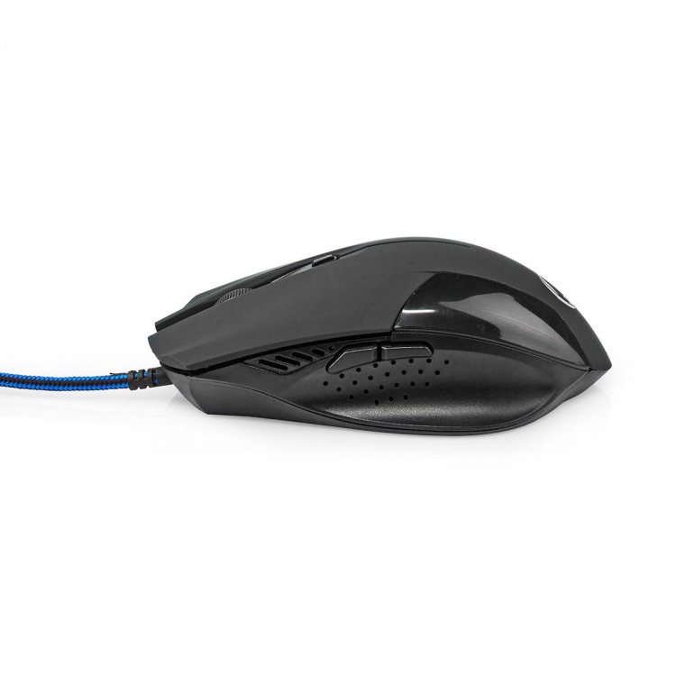 Nedis Gaming Mouse | Wired | 1200 / 2400 / 4800 / 7200 dpi | Justerbar DPI | Antall knapper: 6 | Programmerbare knapper | Right-Handed | 1.50 m | Uten Lighting Nedis Gaming Mouse | Wired | 1200 / 2400 / 4800 / 7200 dpi | Justerbar DPI | Antall knapper: 6 | Programmerbare knapper | Right-Handed | 1.50 m | Uten Lighting