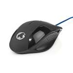 Nedis Gaming Mouse | Wired | 1200 / 2400 / 4800 / 7200 dpi | Justerbar DPI | Antall knapper: 6 | Programmerbare knapper | Right-Handed | 1.50 m | Uten Lighting Nedis Gaming Mouse | Wired | 1200 / 2400 / 4800 / 7200 dpi | Justerbar DPI | Antall knapper: 6 | Programmerbare knapper | Right-Handed | 1.50 m | Uten Lighting