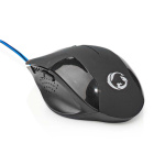 Nedis Gaming Mouse | Wired | 1200 / 2400 / 4800 / 7200 dpi | Justerbar DPI | Antall knapper: 6 | Programmerbare knapper | Right-Handed | 1.50 m | Uten Lighting Nedis Gaming Mouse | Wired | 1200 / 2400 / 4800 / 7200 dpi | Justerbar DPI | Antall knapper: 6 | Programmerbare knapper | Right-Handed | 1.50 m | Uten Lighting