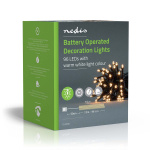 Nedis Julebelysning | Streng | 96 LED\'s | Varm Hvit | 7.20 m | Lyseffekter: 7 | Innendørs eller utendørs | Batteri drevet Nedis Julebelysning | Streng | 96 LED\'s | Varm Hvit | 7.20 m | Lyseffekter: 7 | Innendørs eller utendørs | Batteri drevet