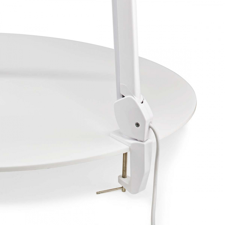Nedis Forstørrelsesbordlampe | Linsestyrke: 3 Diopter | 6500 K | 10 W | 660 lm | Hvit