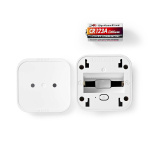 Nedis SmartLife Bevegelsessensor | Lyssensor | Zigbee 3.0 | Batteri drevet / USB-Strøm | Detektorvinkel: 100 ° | Detektorrekkevidde: 7 m | Maks. batteri levetid: 24 Måned | Hvit Nedis SmartLife Bevegelsessensor | Lyssensor | Zigbee 3.0 | Batteri drevet / USB-Strøm | Detektorvinkel: 100 ° | Detektorrekkevidde: 7 m | Maks. batteri levetid: 24 Måned | Hvit