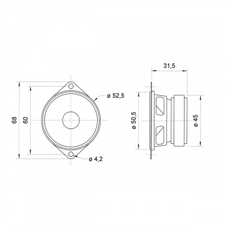 Visaton FRS 5 - 8 Ohm - 5 cm (2 Visaton FRS 5 - 8 Ohm - 5 cm (2
