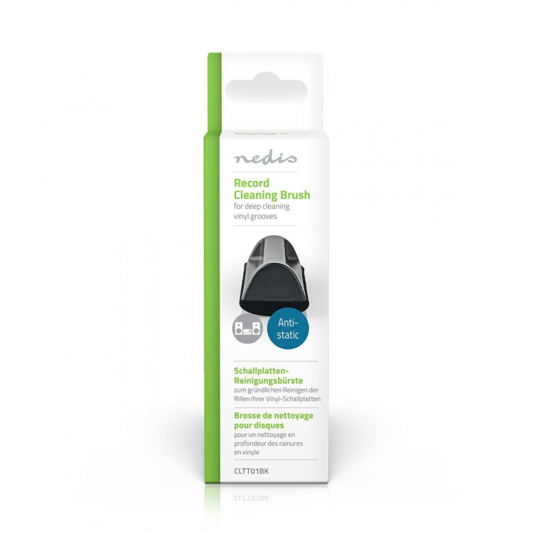 Nedis Vinyl Record Cleaner | Børste | ABS / Mikrofiber | Sort