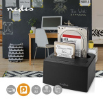 Nedis Hard Disk Docking stasjon | USB 3.2 Gen1 | USB Type-A | 2 Disker | 2.5 / 3.5  Nedis Hard Disk Docking stasjon | USB 3.2 Gen1 | USB Type-A | 2 Disker | 2.5 / 3.5
