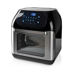 Nedis Hot Air Fryer | 12 l | Timer: 60 min | Antall forhåndinnstilte programmer: 9 | Digitalt | Sort